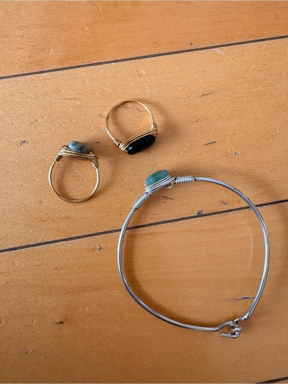 Handmade rings and bracelet bundle